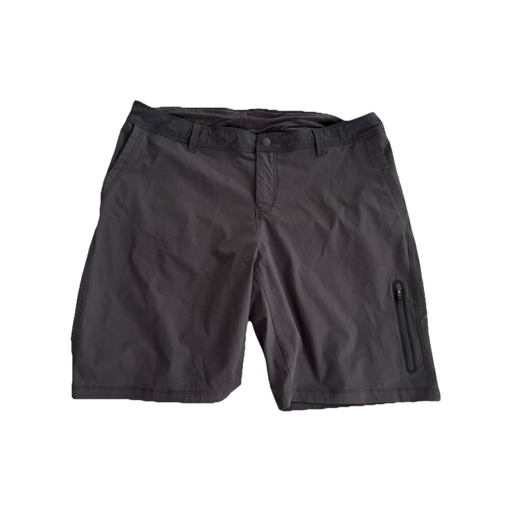 REI Shorts Gray Modern Pocket Zip cargo Spandex  Stretch Shorts Size 16